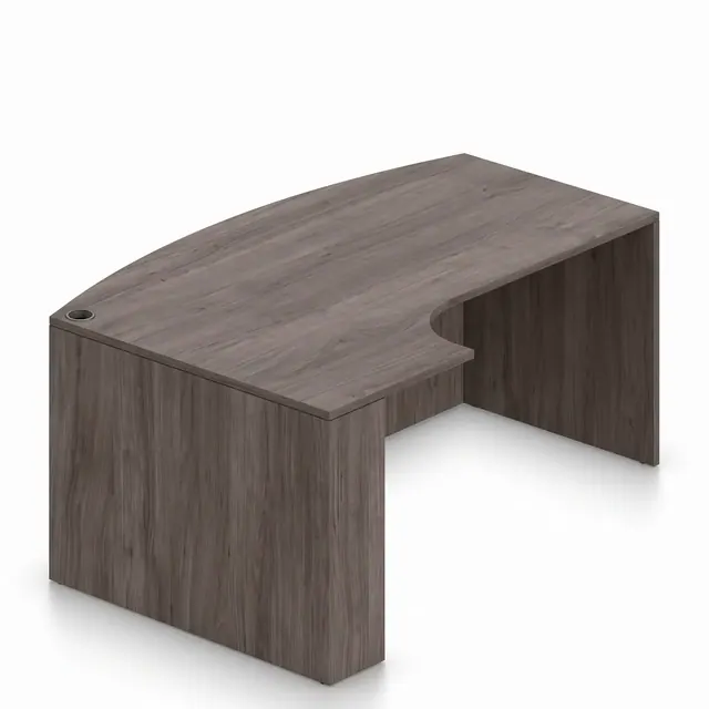 Laminate Desking — Bow Front with Corner Extension – Left, SL7148BCL